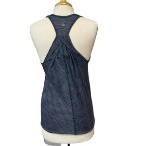 LuLuLemon‎ Workout Top Blue Crisscross Racer Back U-Neck SZ XS